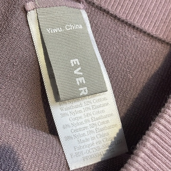 Everlane The Seamless Legging Ribbed Light Purple Size XL/XXL New - Picture 9 of 12
